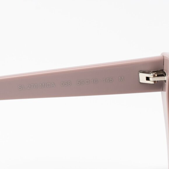 Saint Laurent Women Sunglasses Nude Pink Brown Cat Eye SL 276 MICA 058 BRAND NEW - Picture 12 of 17
